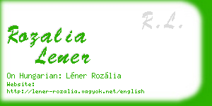 rozalia lener business card